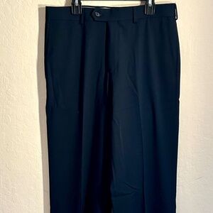 Nordstrom Kids Classic Fit Stretch Black Flat Front Dress Pants Size 20